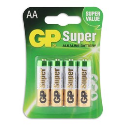 430910 GP Super Alkaline AA Batterien 4PK