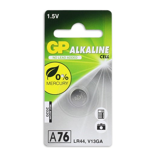 430993 GP 76A Alkaline Knopfzelle 1.5V 1PK